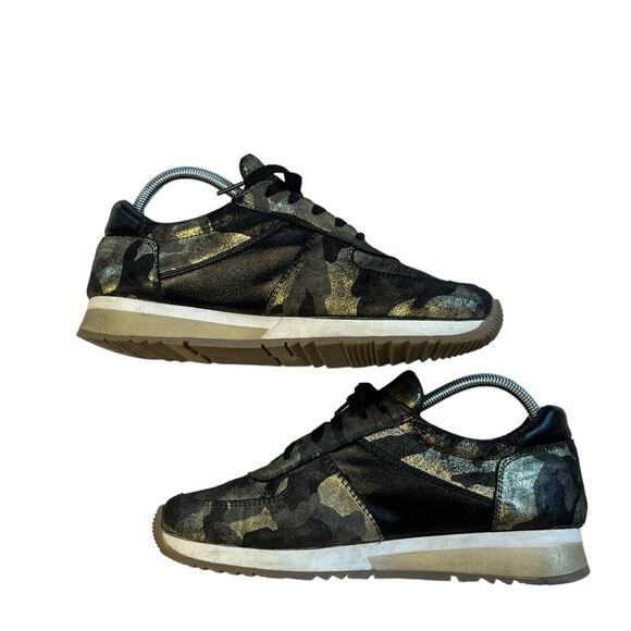 CoFi | Genuine Leather Holly Fashion Black Gold Camo Sneakers 10 - Picture 4 of 8